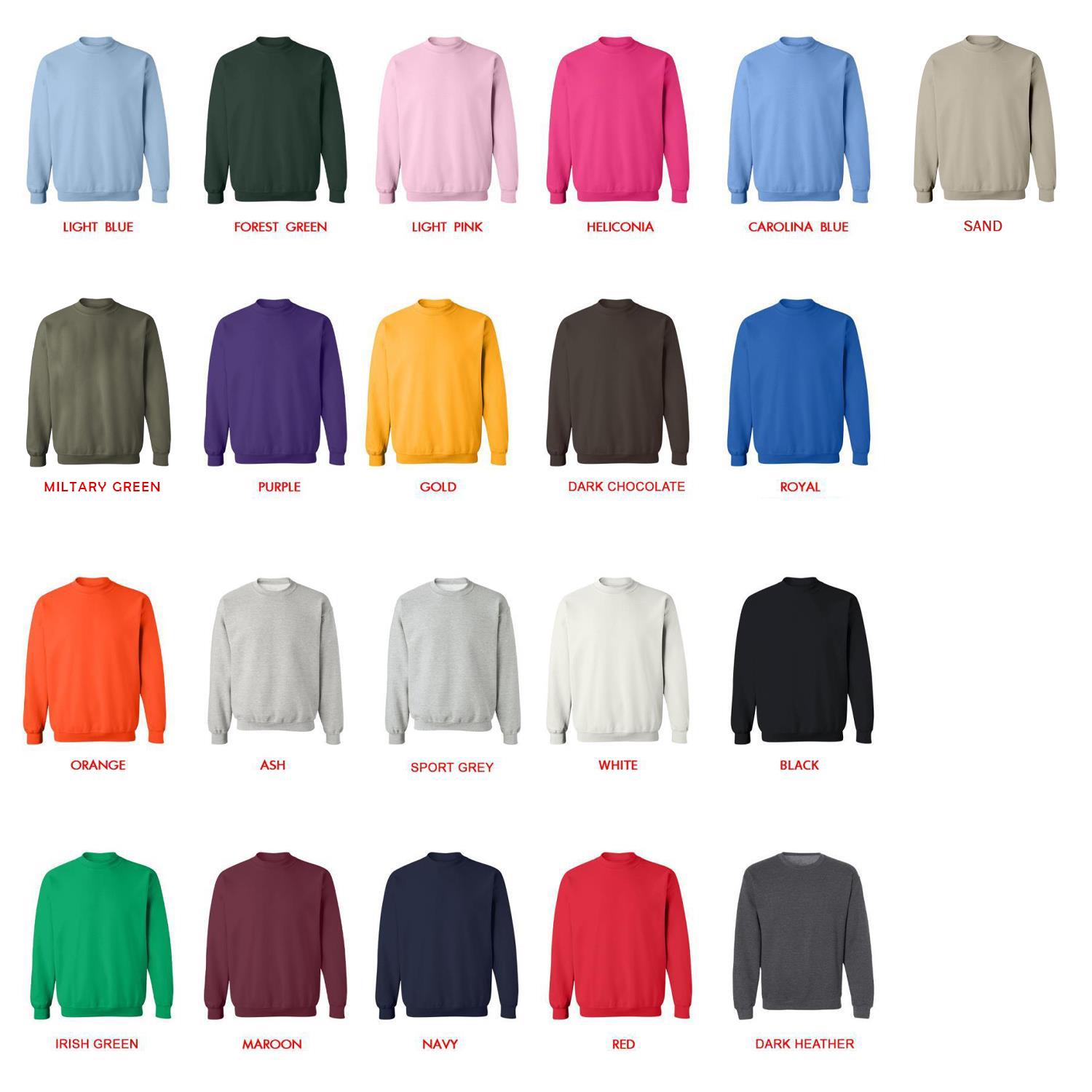 sweatshirt color chart - Studio Ghibli UK Shop